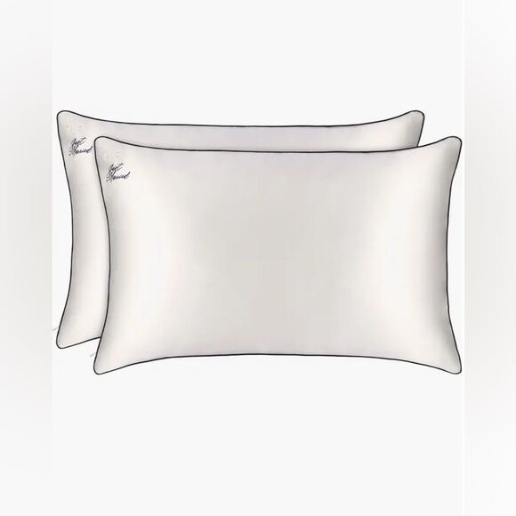 Slip Wedding “Just Married” 100% Silk Queen Pillowcase Set of 2 Bridal Gift - Picture 3 of 7